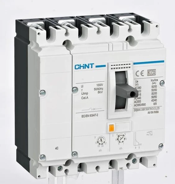 Chint - NM8N-125S/100/4 4P 100A Ayarsalı Kompakt Şalter 271609