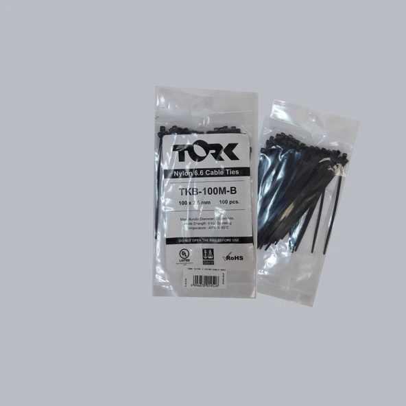 Tork Siyah Kablo Bağı 2,5X100 - 3