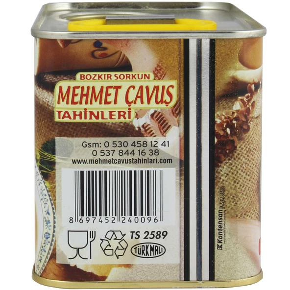 Mehmet Çavuş Kepeksiz Bozkır Tahini Teneke Kutu 1 Kg - 3