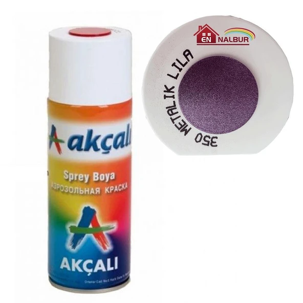 Akçalı Sprey Boya 400 ml 350 Metalik Lila ürün görseli 1