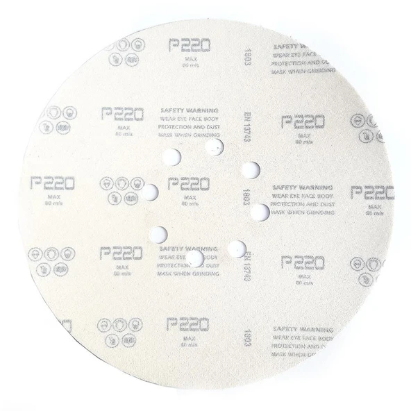 Velcro 225 mm 220 Kum Alçı Zımpara Makinası Yedeği - Resim 6