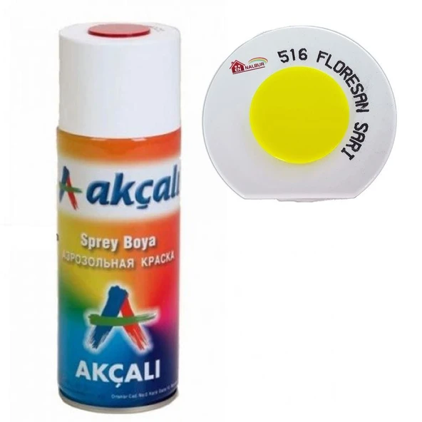 Akçalı Sprey Boya 400 ml 516 Florasan Sarı - 4