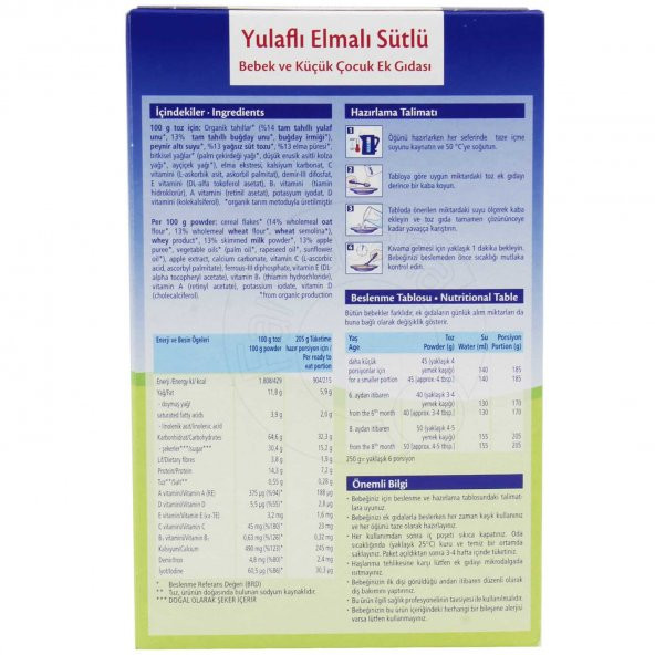 Hipp İyi Geceler Organik Yulaflı Elmalı Sütlü 6+ Ay Kaşık Maması 250 gr - 3