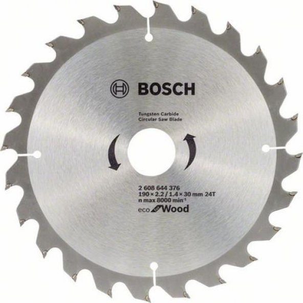 Bosch Eco For Wood 190X30 24 Diş Ahşap Testere