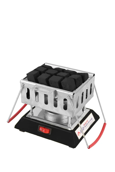 Elektrikli Nargile Köz Yakma Makinası Nargile Kömür Ocağı, Maşa Hediye - 7