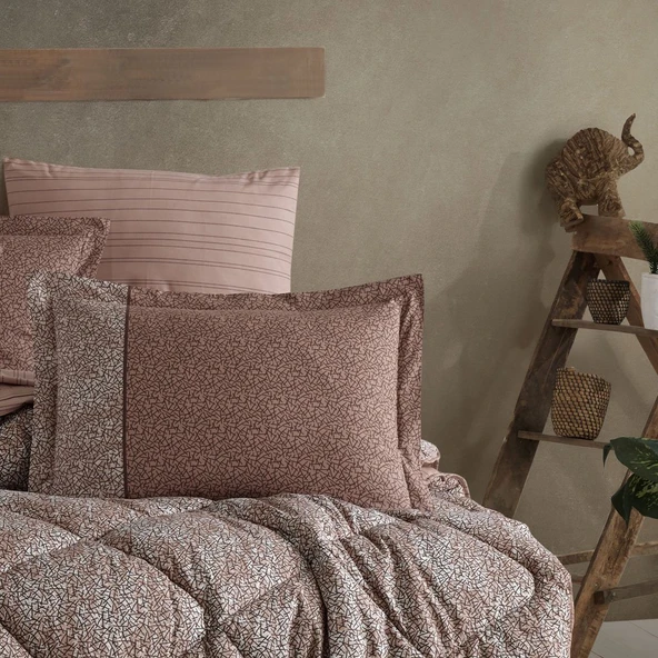 Hobby Silvana Kahve - Poplin Studio Tek Kişilik Uyku Seti - 2