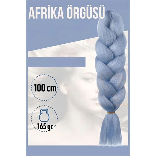 ModaCar Afrika Örügüsü Rasta 100 Cm 165 Gr 1089 Açık Mavi