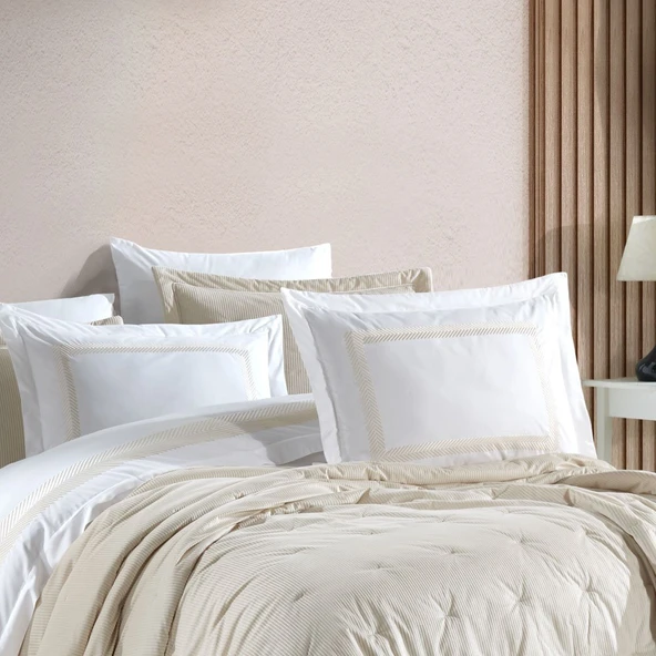 Hobby Silvana Çeyiz Seti - Krem - Resim 2