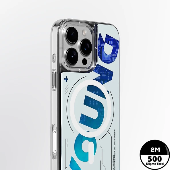 Apple iPhone 16 Pro Kılıf M-safe Şarj Özellikli Airbagli Çift Katmanlı Youngkit Future Streamer Serisi Kapak - 10