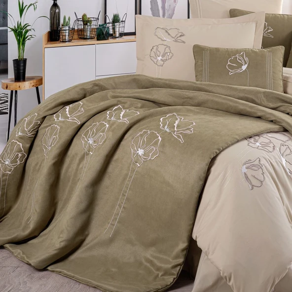 Hobby Novia Çeyiz Seti - Haki - Resim 2