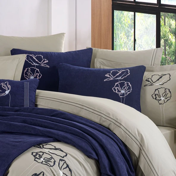 Hobby Novia Çeyiz Seti - Lacivert - Resim 3