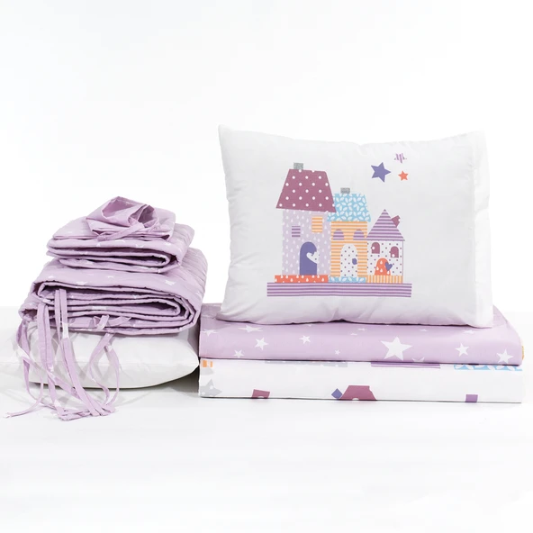 Hobby Felix Bebek Nevresim Takımı Mor - 3