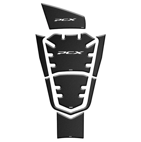 Honda PCX 2021-2024 Siyah Tank Pad