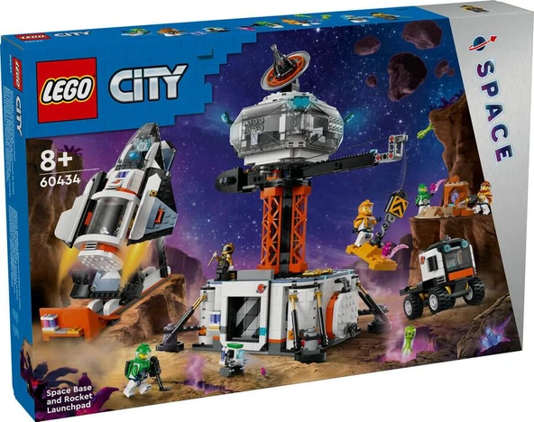 Lego City City Uzay Üssü ve Roket Fırlatma Rampası 60434