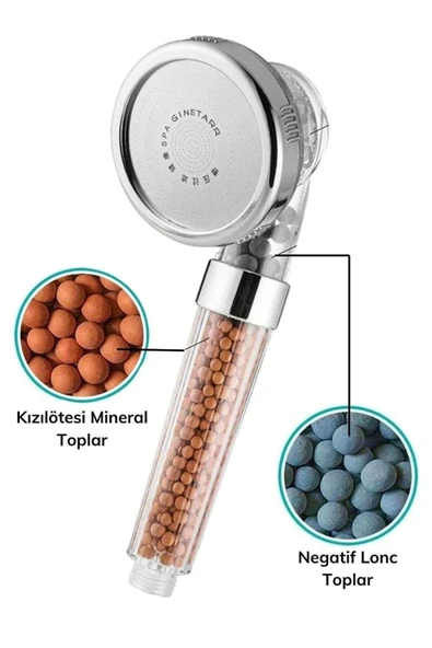 By-Ka Boncuklu Su Tasarruflu Kireç Önleyici Duş Başlığı - 2