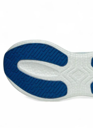 Celira Pnr Beyaz Mavi Triko Erkek Sneaker Spor Ayakkabı - 4