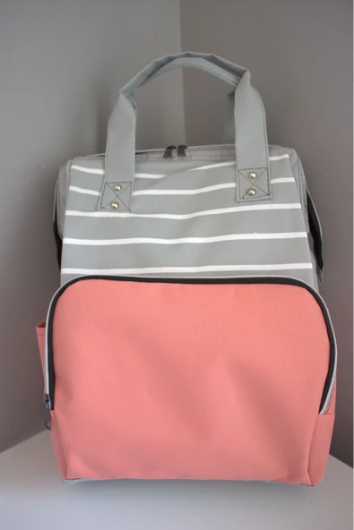 By-Ka Bebek Bakım Çantası Organizatör Fonksiyonel Anne Bebek Bakım Sırt Çantası - 6