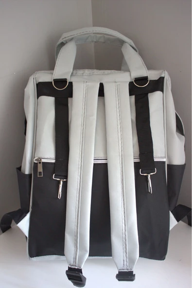 By-Ka Bebek Bakım Çantası Organizatör Fonksiyonel Anne Bebek Bakım Sırt Çantası - 6