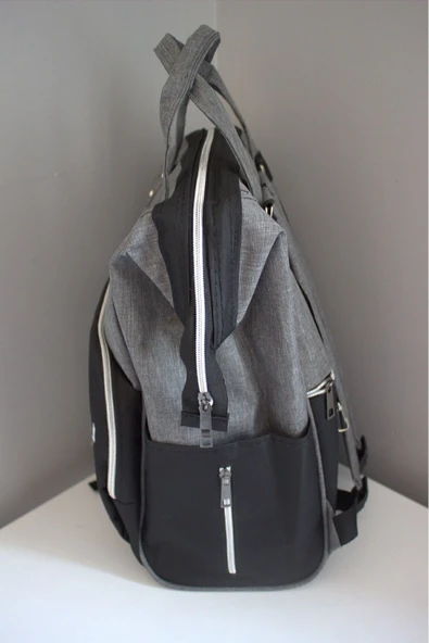 By-Ka Bebek Bakım Çantası Organizatör Fonksiyonel Anne Bebek Bakım Sırt Çantası - 6