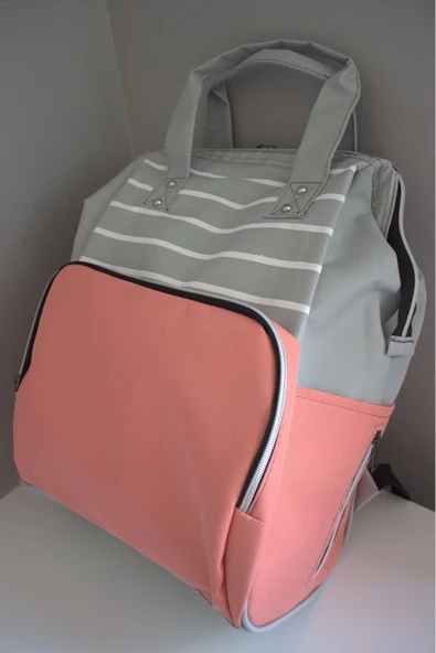 By-Ka Bebek Bakım Çantası Organizatör Fonksiyonel Anne Bebek Bakım Sırt Çantası - 4