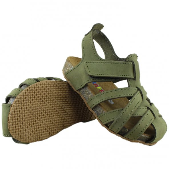 Yeşil Ortopedik Bebek Sandalet Yeni Sezon Bebek Sandaletleri - 5