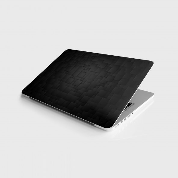 Laptop Sticker Notebook Pc Kaplama Etiketi Siyah 3 Boyut Desen