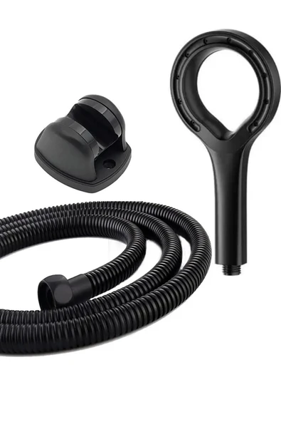 By-Ka Yüksek Basınçlı Yağmurlama Duş Başlığı+150 Cm Hortum+ Mafsal 3'lü Set