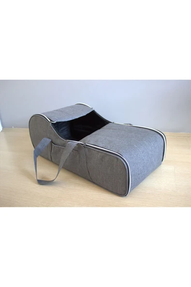 By-Ka Portbebe Ana Kucağı Puset Bebek Taşıma (Sıvı ve Rüzgar Geçirmez) Gri - 7