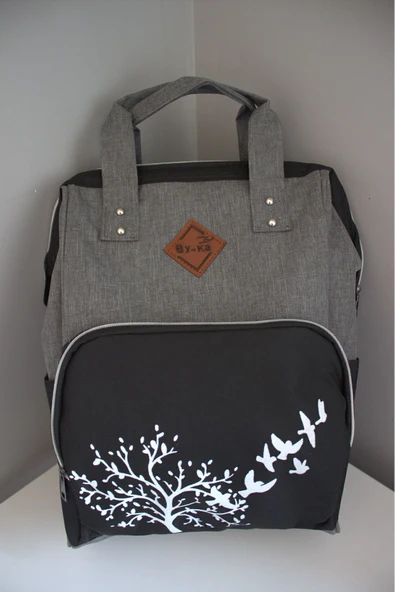 By-Ka Bebek Bakım Çantası Organizatör Fonksiyonel Anne Bebek Bakım Sırt Çantası - 3