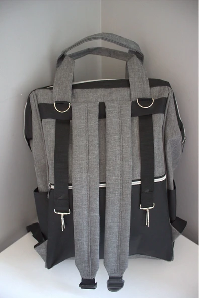 By-Ka Bebek Bakım Çantası Organizatör Fonksiyonel Anne Bebek Bakım Sırt Çantası - 5