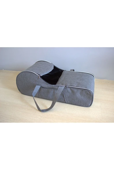 By-Ka Portbebe Ana Kucağı Puset Bebek Taşıma (Sıvı ve Rüzgar Geçirmez) Gri - 5