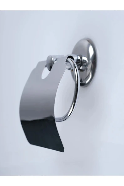 By-Ka Parlak Krom Kaplamalı, Yuvarlak Tasarımlı Modern Tuvalet Kağıtlığı - 3