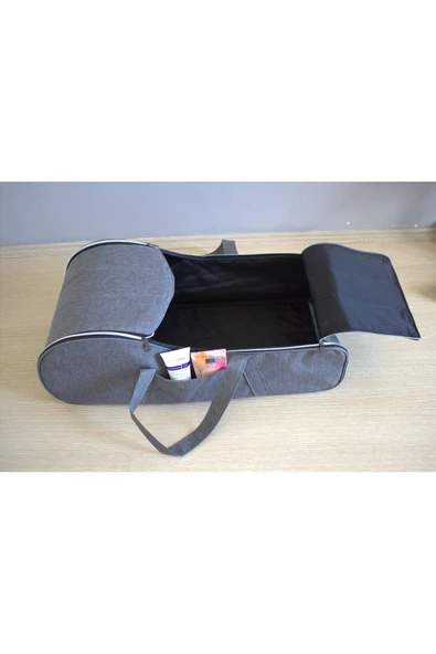 By-Ka Portbebe Ana Kucağı Puset Bebek Taşıma (Sıvı ve Rüzgar Geçirmez) Gri - 4