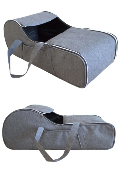 By-Ka Portbebe Ana Kucağı Puset Bebek Taşıma (Sıvı ve Rüzgar Geçirmez) Gri - 2