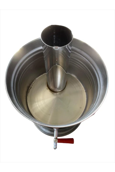 By-Ka 7 Litre Paslanmaz Metal Odunlu Kömürlü Çay Semaveri Tek Musluklu - 3