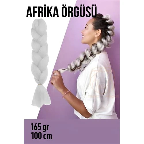 ModaCar Afrika Örügüsü Rasta 100 Cm 165 Gr 1093 Beyaz