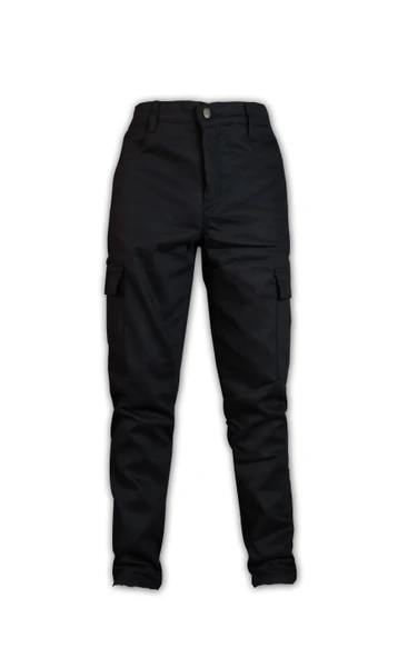 WearBear Polarlı Siyah Kargo Cep Pantolon - 2