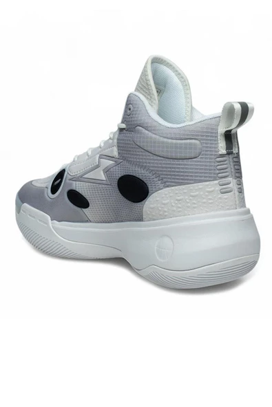 Celira Pnr Beyaz Gri Triko Erkek Basket Spor Ayakkabı - Resim 3