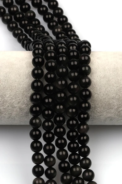 Rainbow Obsidyen Doğal Taş Dizi 8 mm Küre Kesim