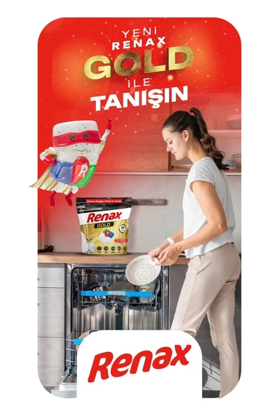 RENAX Gold Bulaşık Makinesi Kapsülü Hepsi Bir Arada 30 Lu - 3