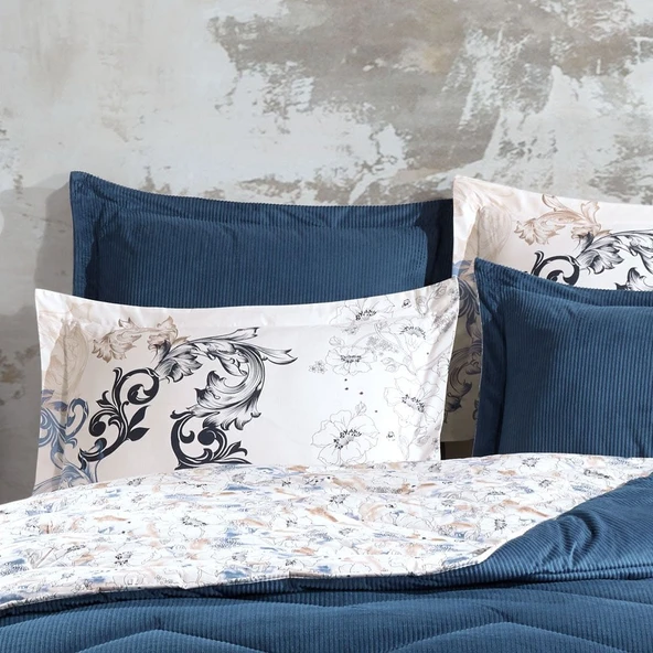 Hobby Comfort Yorgan Seti -Çift Kişilik - Fiesta Mavi - 2