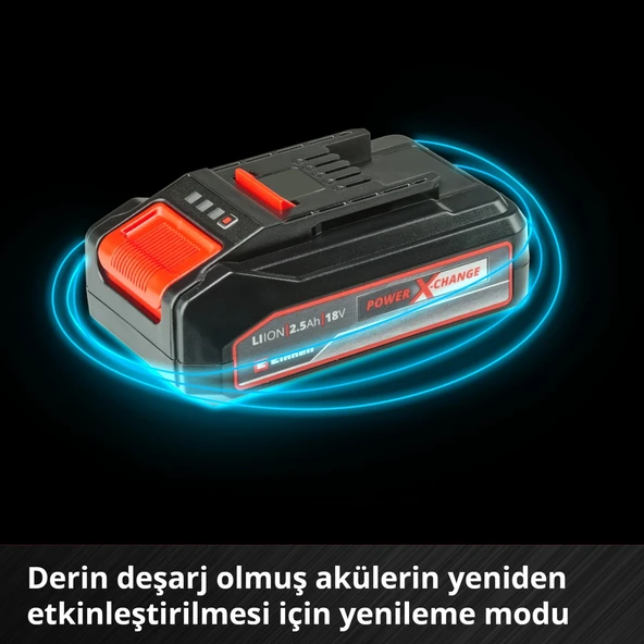 EINHELL 18V 2,5AH PCX STARTER KİT AKÜ ŞARJ CİHAZI - 7