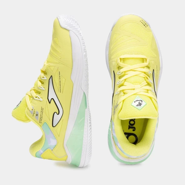 Joma Spin Kadın Sarı Toprak - Sert Kort Tenis & Padel Ayakkabısı TSPILS2509OM - 4