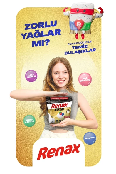 RENAX Gold Bulaşık Makinesi Kapsülü Hepsi Bir Arada 30 Lu - 2