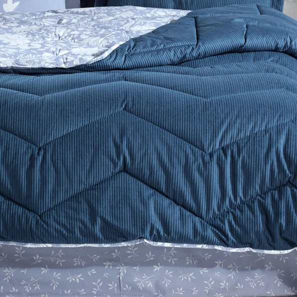 Hobby Comfort Yorgan Seti -Çift Kişilik - Hira Mavi - 3