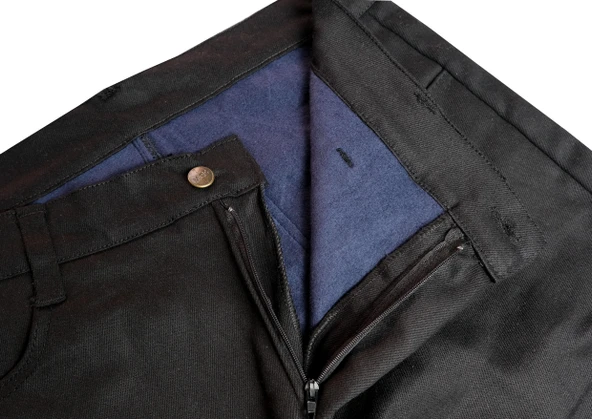 WearBear Polarlı Siyah Kargo Cep Pantolon - 4