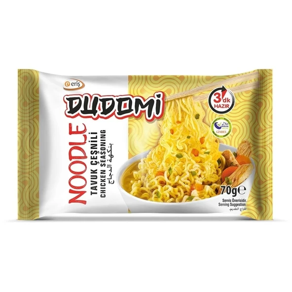 DUDOMİ TAVUK ÇEŞNİLİ NOODLE 70gr