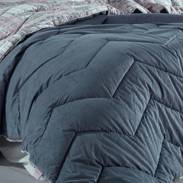 Hobby Comfort Yorgan Seti -Çift Kişilik - Lucia Gri - 3