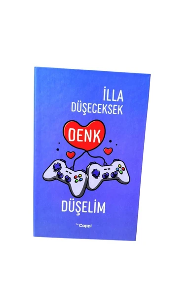 PLAYSTATİON mavİ Renk yazılı sözlü sert kapak Hatıra Defteri Günlük Anı defteri NOT DEFTERİ  AJANDA - 4