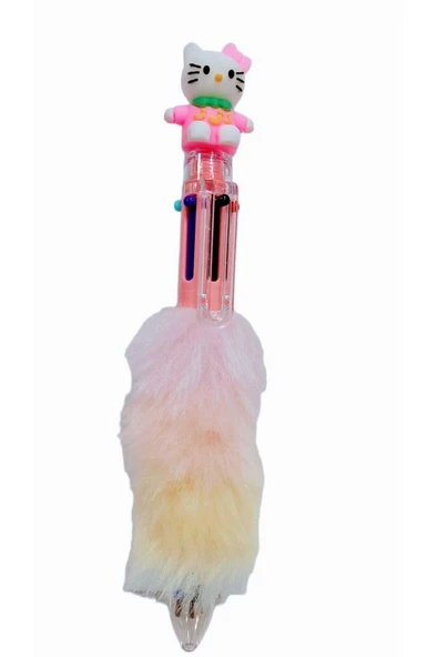 Hello Kitty Peluş Tükenmez Kalem 6 Renk
